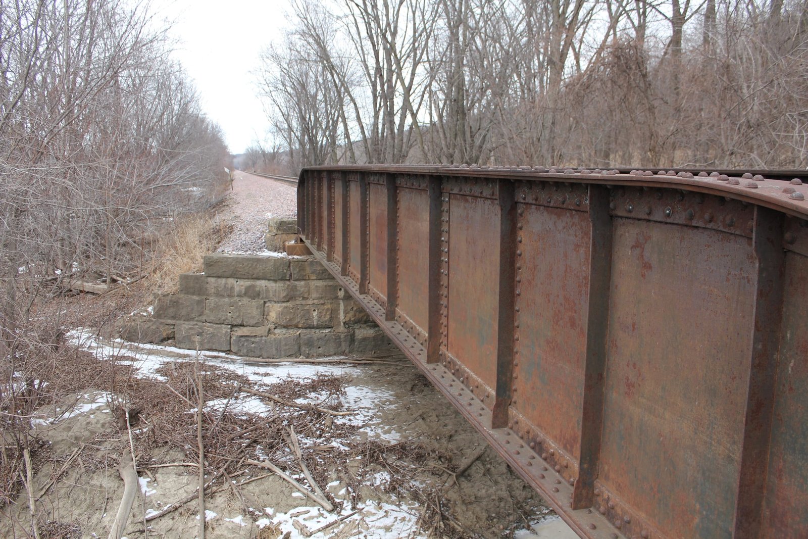 Looking north